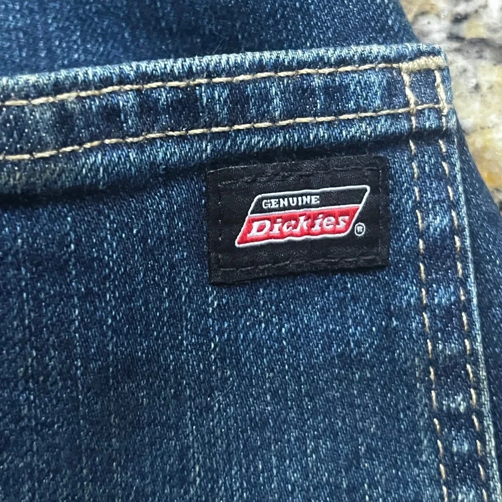 Genuine Dickies Mens Carpenter Jeans Dark Wash‎ Denim 32x30